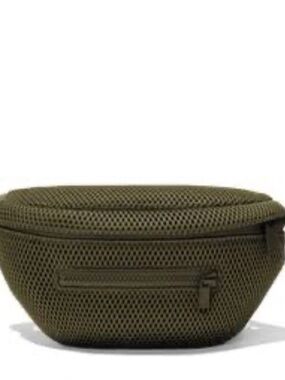 Dagne Dover Olive Mesh Belt Bag
